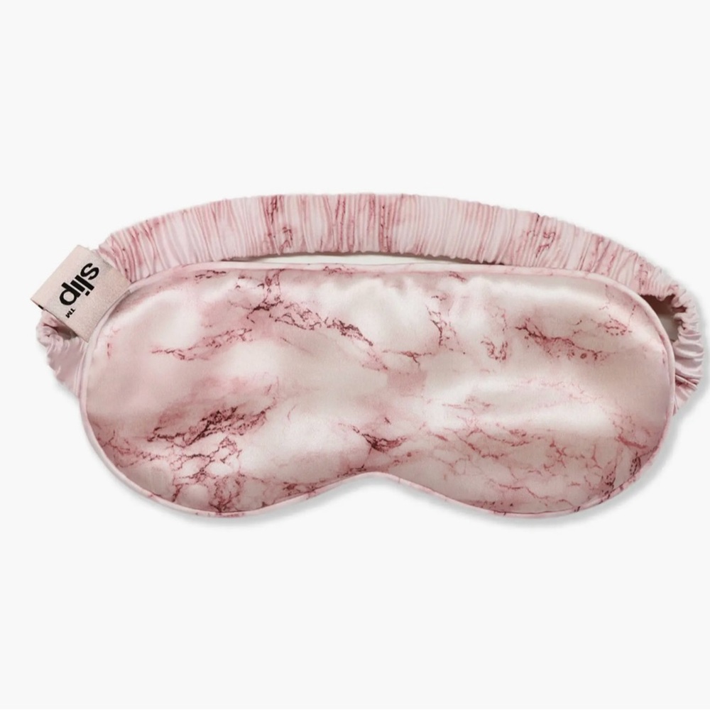 NEW Slip Pure Silk Sleep Mask in Pink Marble
